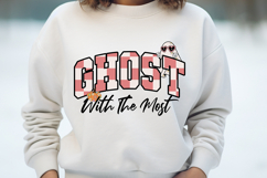 Ghost with the Most Halloween Word Retro Product Image 3