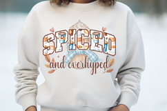 Spiced and Overhyped Applique Fall Floral Coffee Product Image 3
