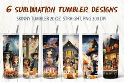 Halloween tumbler wrap designs |Tumbler png| Kids Halloween Product Image 1
