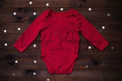 Red Baby babysuit mockup JPG 300 dpi, kids mockup Product Image 1
