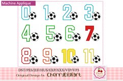Soccer Numbers applique machine embroidery bunles 2264 Product Image 1