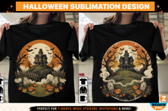 Halloween PNG | Haunted House PNG | Halloween Sublimation Product Image 1