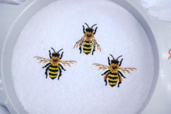Mini Bee Embroidery Design for Machine, 3 Designs Product Image 7
