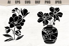 Stencils Flowers SVG Product Image 1
