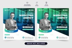 Agency web seminar template vector Product Image 1