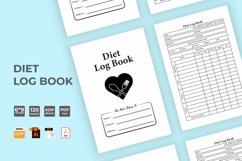 Diet Tracker Log Book KDP Interior Product Image 1