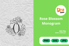 Rose Blossom Monogram Product Image 1