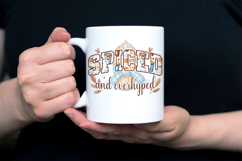 Spiced and Overhyped Applique Fall Floral Coffee Product Image 2