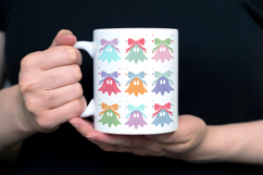 Coquette Ghosts With Bows 9-Grid Pastel Product Image 2