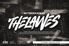 Thelawes Street Brush Font Product Image 1