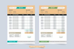 Invoice bill and payment template vector Product Image 1