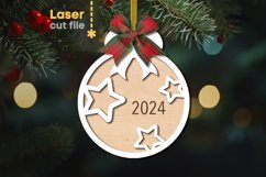 Stars Christmas Tree Toy SVG laser cut file for Glowforge Product Image 1