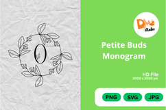 Petite Buds Monogram Product Image 1