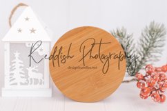 9 Round wood signs mockup JPG bundl, Christmas mockup wood Product Image 6