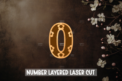 Daisy Numbers 0-9 Laser cut, Home decor Laser Cut Product Image 2