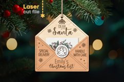 Christmas Envelope SVG laser cut file for Glowforge Product Image 1