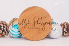 9 Round wood signs mockup JPG bundl, Christmas mockup wood Product Image 8