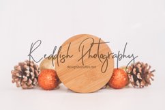 9 Round wood signs mockup JPG bundl, Christmas mockup wood Product Image 5