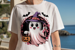 Boujee Pink Trick Or Treat Awarness Ghost Product Image 2