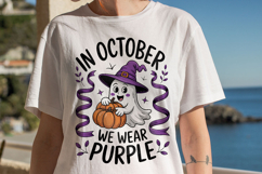 In October We Wear Purple Ghost Ribbon Product Image 2
