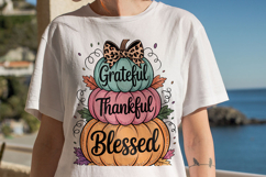 Grateful Thankful Thanksgiving Pumpkins Product Image 2