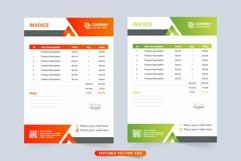 Corporate invoice template design vector Product Image 1