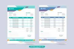 Corporate invoice template vector design Product Image 1