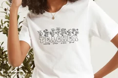 Teacher Svg, Helping little minds grow Svg, Teacher Shirt Product Image 5