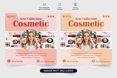 Cosmetic sale social media post vector Product Image 1
