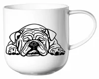 Sleeping bulldog svg for Cricut, American bulldog, Shirt mug Product Image 2