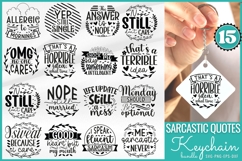 Sarcastic Quates Keychain SVG Bundle Product Image 1