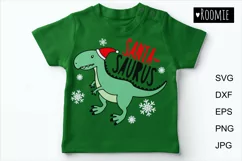 Christmas Santa Dinosaur T-Rex Svg, Boy shirt mug design Product Image 3