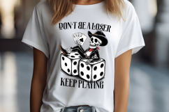 Don&#039;t Be A Loser Poker Skeleton Dice Vegas Product Image 2