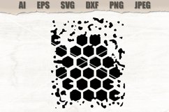 Stencil Honeycomb SVG Product Image 1