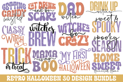 Halloween Svg Bundle - Retro Halloween Design Bundle Product Image 1