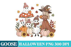 Halloween Goose t-Shirt Design,Halloween Autumn Clipart png Product Image 1