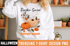 Pumpkin Season Sublimation Design,Pumpkin Season PNG Product Image 2