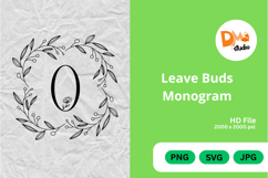 Leave Buds Monogram Product Image 1