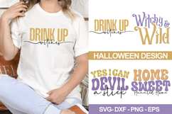 Halloween Svg - Retro Halloween Design Product Image 1