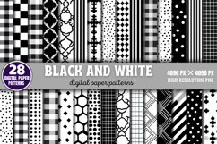 Black and White Digital Background Paper PNG Product Image 1