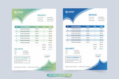 Business invoices with modern shapes Product Image 1