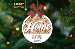 Home Christmas Tree Toy SVG laser cut file for Glowforge Product Image 1