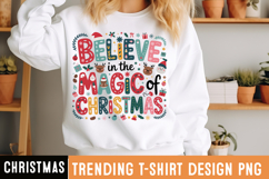Believe in the Magic of Christmas Sublimation,Christmas png Product Image 1