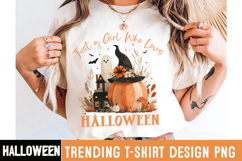 Just a Girl Who Loves Halloween Sublimation PNG Product Image 2