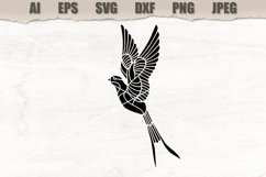 Stencil Bird SVG Product Image 1