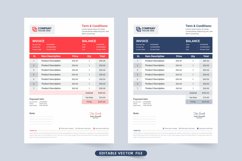 Invoice design template for business Product Image 1