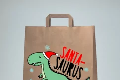 Christmas Santa Dinosaur T-Rex Svg, Boy shirt mug design Product Image 4