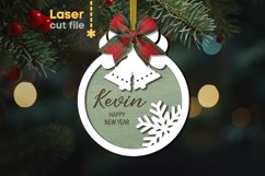 Bells Christmas Tree Toy SVG laser cut file for Glowforge Product Image 1