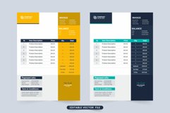 Invoice template vector with bill paper Product Image 1