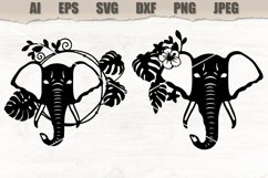 Clipart Elephant SVG Product Image 1